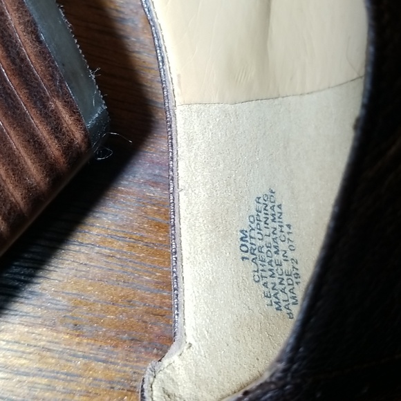 Nine West Brown Leather Wedge Ankle Boots. Size 10M - Picture 6 of 9